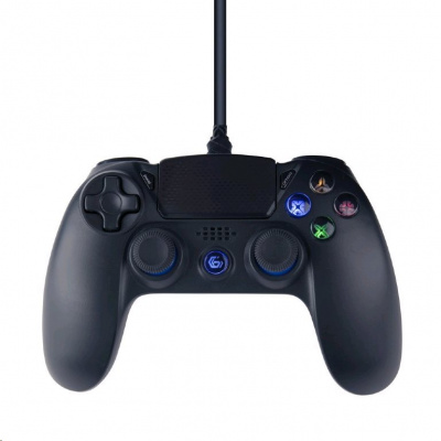 Joy Gamepad GEMBIRD JPD-PS4U-01 pro PS4 a PC, vibrační, 3m