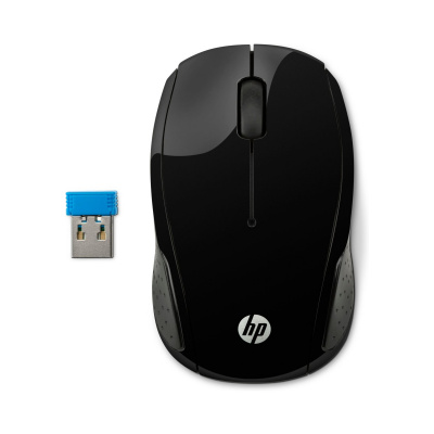 HP 200/Cestovní/Optická/1 000 DPI/Bezdrátová USB/Černá