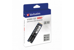 Interní disk SSD Verbatim interní M.2 SATA III, 2000GB, 2TB, Vi560, 49365, 550 MB/s-R, 500 MB/s-W