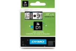 Dymo D1 45010, S0720500, 12mm x 7m černý tisk / průhledný podklad, originální páska