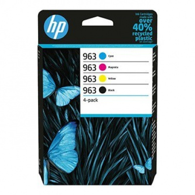 HP 963 6ZC70AE#301 CMYK sada originální cartridge (blistr)