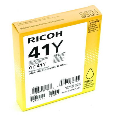 Ricoh GC41HY 405764 žlutá (yellow) originální gelová náplň