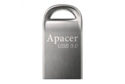 Apacer USB flash disk, USB 3.0, 32GB, AH156, stříbrný, AP32GAH156A-1, USB A, s poutkem