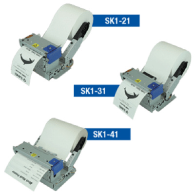 Star SK-1 and SK-4 Series, 8 dots/mm (203 dpi), cutter, USB, RS232