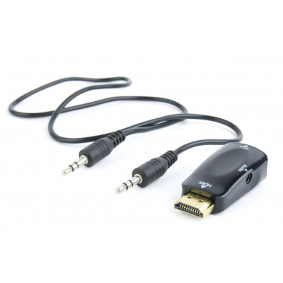 Adaptér C-TECH CB-AD-HDMI-VGA HDMI na VGA + Audio, M/F