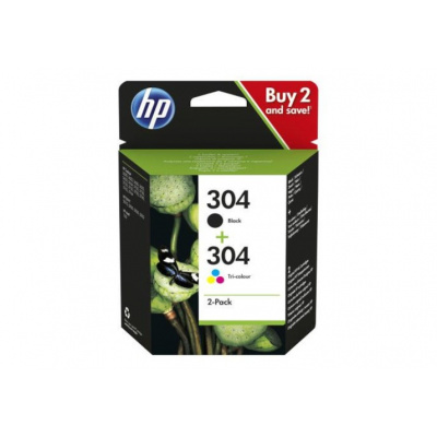 HP 304 3JB05AE černá/barevná (black/color) sada originální cartridge