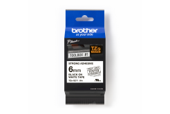 Brother TZ-S211 / TZe-S211 Pro Tape, 6mm x 8m, černý tisk/bílý podklad, originální páska