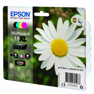 Epson 18XL T181640 C13T18164022 barevná (CMYK) originální cartridge