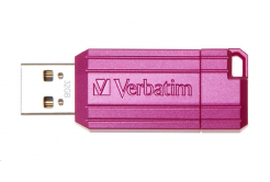 VERBATIM Flash Disk 32GB Hi-Speed Store 'n' Go, Pinstripe, USB 2.0, Hot růžová