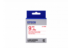 Epson LabelWorks LK-3WRN C53S653008 9mm x 9m, červený tisk / bílý podklad, originální páska