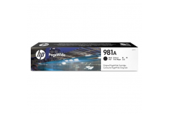 HP 981A J3M71A černá (black) originální cartridge