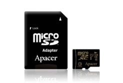 Apacer paměťová karta Secure Digital Card U1, 128GB, micro SDXC, AP128GMCSX10U1-R, UHS-I U1 (Class 10), s adaptérem