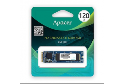 Interní disk SSD Apacer M.2 SATA III, interní M.2 SATA III, 120GB, AST280, AP120GAST280-1, 500 MB/s-R, 470 MB/s-W