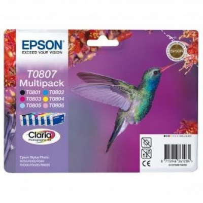 Epson T08074011 T0807 sada originální cartridge