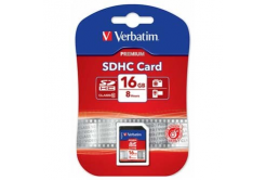 Verbatim paměťová karta Secure Digital Card Premium U1, 16GB, SDHC, 43962, UHS-I U1 (Class 10)