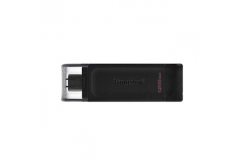 Kingston USB flash disk, USB 3.0, 128GB, DataTraveler 70, černý, DT70/128GB, USB C