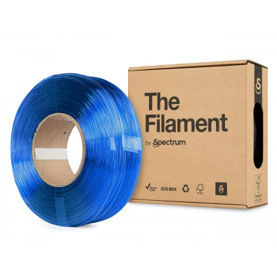 "The Filament" by Spectrum TF-24068, ReFill PETG, 1.75mm, TRANSPARENT BLUE, 1kg