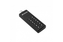 VERBATIM USB C 3.1 Drive 64 GB - Keypad Secure (R:160/W:140 MB/s) GDPR