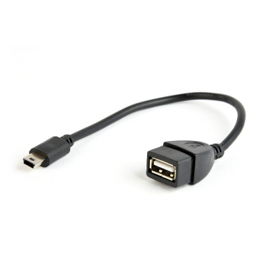 Kabel CABLEXPERT A-OTG-AFBM-002 USB AF/mini BM, OTG, 15cm, pro tablety a smartphone