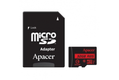 Apacer paměťová karta Secure Digital Card V10, 32GB, micro SDHC, AP32GMCSH10U5-R, UHS-I U1 (Class 10), s adaptérem