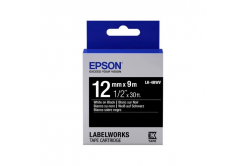 Epson LabelWorks LK-4BWV C53S654009 12mm x 9m, bílý tisk / černý podklad, originální páska