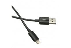 Kabel C-TECH CB-APL-20B USB 2.0 Lightning (IP5 a vyšší) nabíjecí a synchronizační kabel, 2m, černý