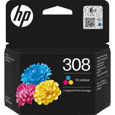 HP 308 7FP20UE barevná (color) originální cartridge