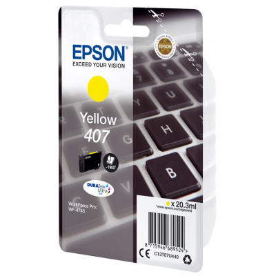 Epson 407 C13T07U440 žlutá (yellow) originální cartridge