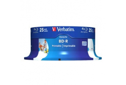 Verbatim BD-R SL, Hard Coat protective layer 25GB, spindle, 43811, 6x, 25-pack, pro archivaci dat