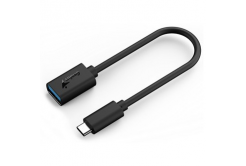 USB redukce, (3.0), USB C samec - USB A samice, černá, Genius USB 3.0, až 5Gbps