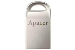 Apacer USB flash disk, USB 2.0, 64GB, AH115, stříbrný, AP64GAH115S-1, USB A, s poutkem