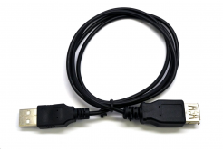 Kabel C-TECH CB-USB2AA-3-B USB A-A 3m 2.0 prodlužovací, černý