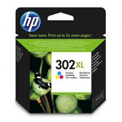 HP 302XL F6U67AE barevná originální cartridge