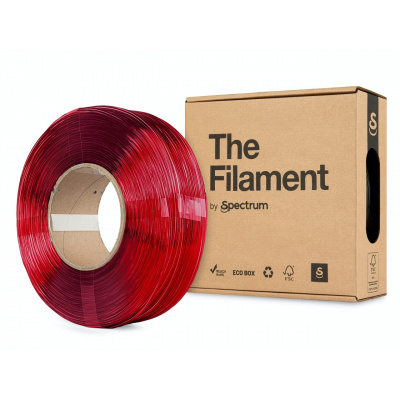 "The Filament" by Spectrum TF-24069, ReFill PETG, 1.75mm, TRANSPARENT RED, 1kg