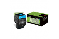 Lexmark 80C2XCE azurový (cyan) originální toner