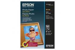 Epson C13S042545 Glossy Photo Paper, foto papír, lesklý, bílý, 13x18cm, 200 g/m2, 50 ks, C13S042545, inkou