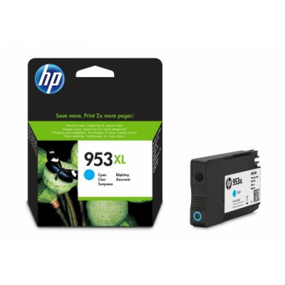 HP č.953XL F6U16AE azurová (cyan) originální cartridge