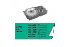 Casio XR-6GN1, černý tisk/zelený podklad, nelaminovaná