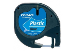 Dymo LetraTag 59426, S0721600, 12mm x 4m, černý tisk/modý podklad, originální páska