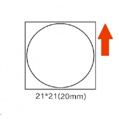 Niimbot štítky R A2A18348301, 21x21mm 300ks RoundB pro B21