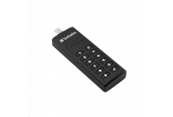 VERBATIM USB C 3.1 Drive 32 GB - Keypad Secure (R:160/W:130 MB/s) GDPR