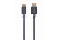 Kabel CABLEXPERT CC-HDMI4C-6 HDMI-HDMI mini 1,8m, 1.4, M/M stíněný, zlacené kontakty, černý