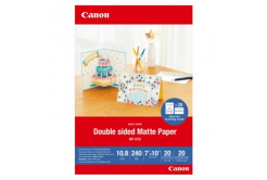 Canon Matte Photo Paper, foto papír, matný, bílý, 7x10cm, 240 g/m2, 20 ks, MP-101D, inkoustový