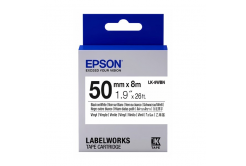 Epson LabelWorks LK-9WBVN C53S659003 50mm x 7m, černý tisk / bílý podklad, vinylová, originální páska