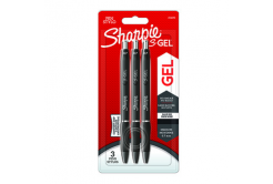 Sharpie 2136598, gelové pero S-Gel, černé, 3ks, 0.7mm
