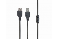 Kabel CABLEXPERT CCF-USB2-AMAF-15 USB A-A 4,5m 2.0 prodlužovací HQ s ferritovým jádrem