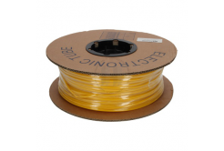 Označovací oválná PVC bužírka, průměr 2,7-4,0mm, průřez 1,5-2,5mm, žlutá, 100m