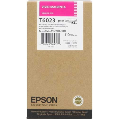 Epson T602300 purpurová (vivid magenta) originální cartridge