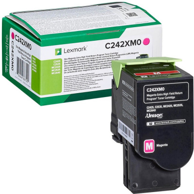 Lexmark C242XM0 purpurový (magenta) originální toner