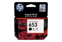 HP 653 3YM75AE černá (black) originální cartridge